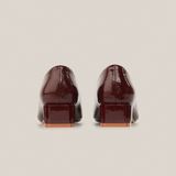  Giày Cao Gót Nữ Trơn Bóng Đỏ 19I.8 