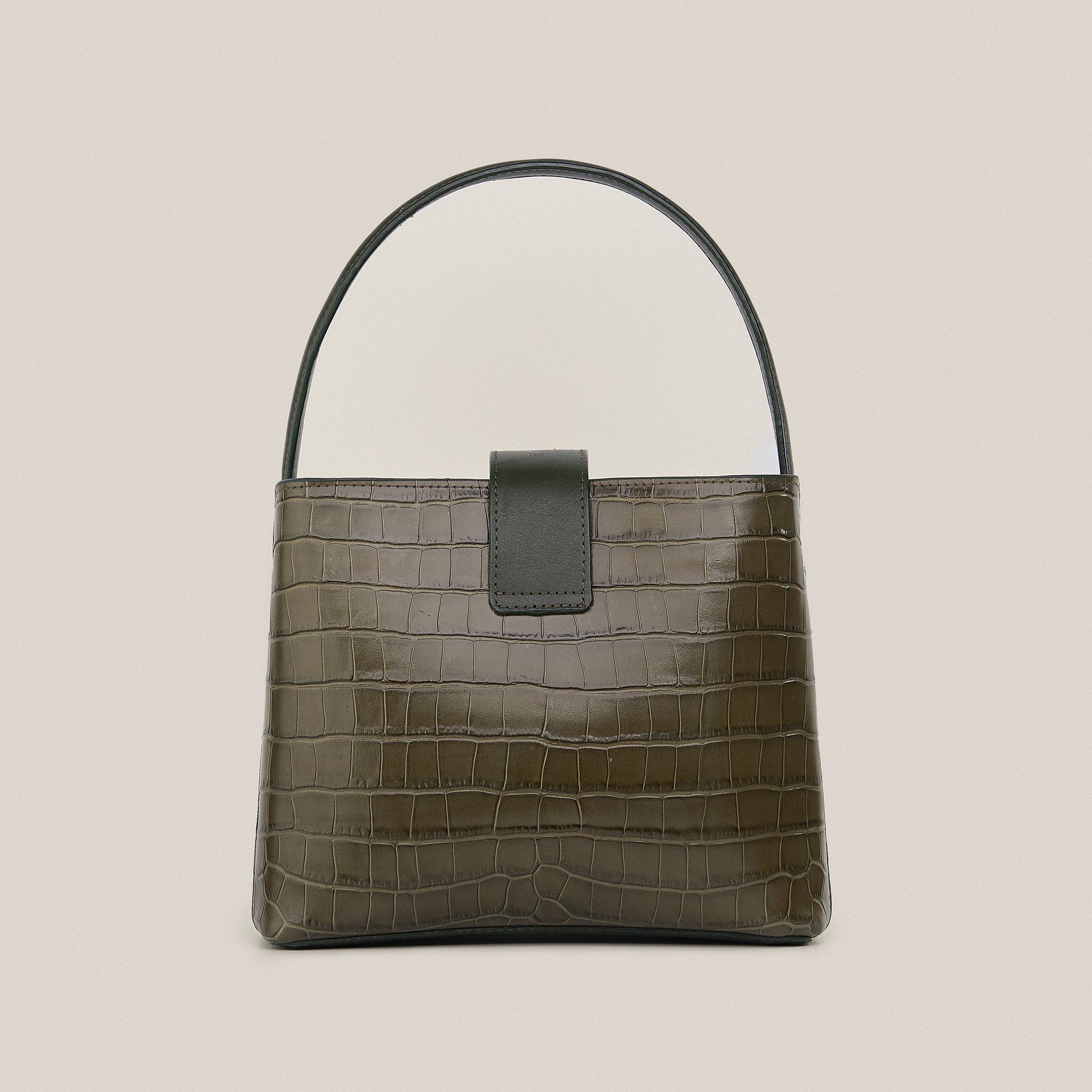  Túi Xách Nữ Da Vân Xanh Rêu 26R.46 