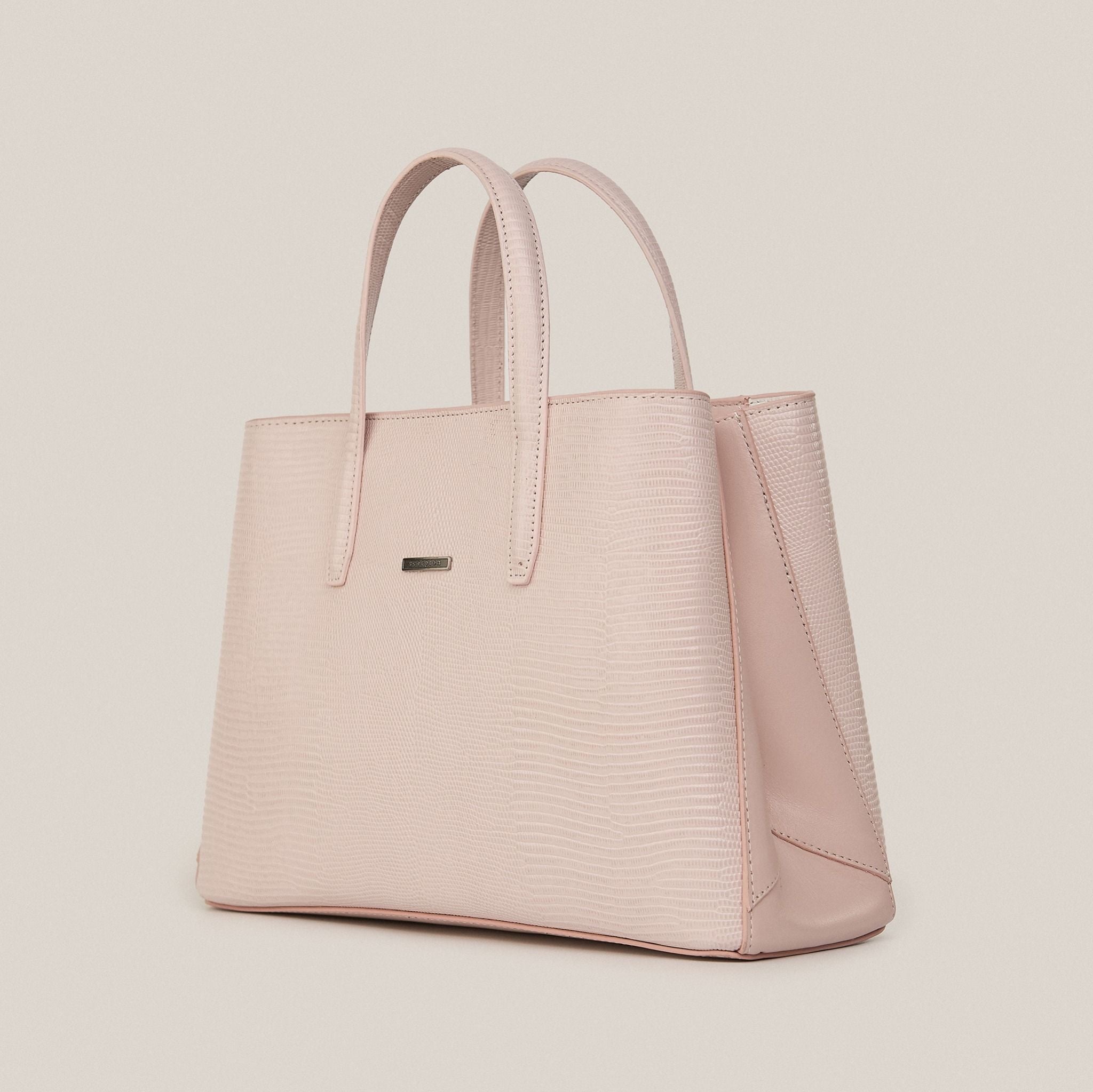  Túi Xách Nữ Da Vân Hồng Phấn 26.37 