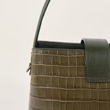  Túi Xách Nữ Da Vân Xanh Rêu 26R.46 