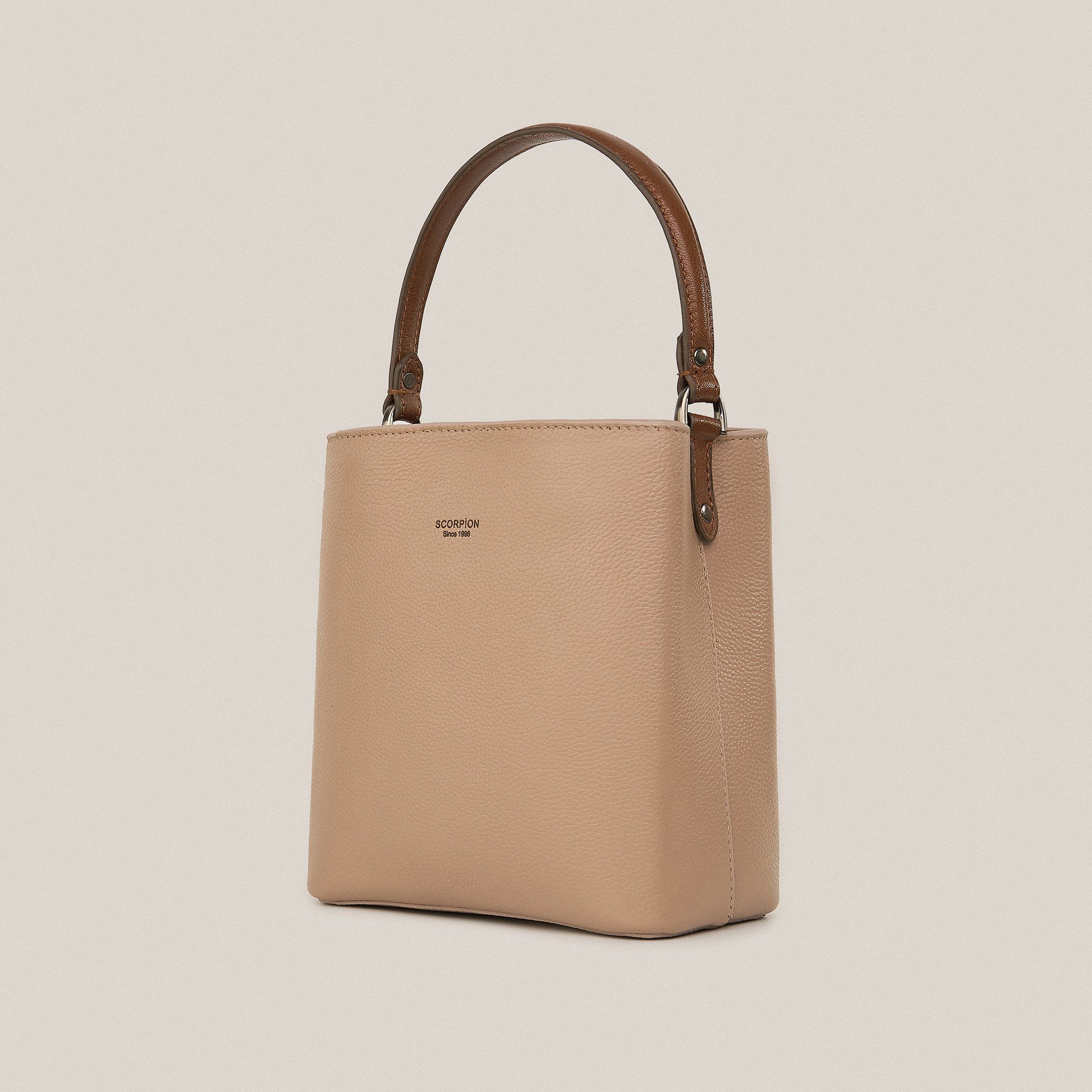  Túi Xách Nữ Da Trơn Kem 26K.193 