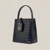  Túi Xách Nữ Da Vân Xanh Tím Than 26XD.224 