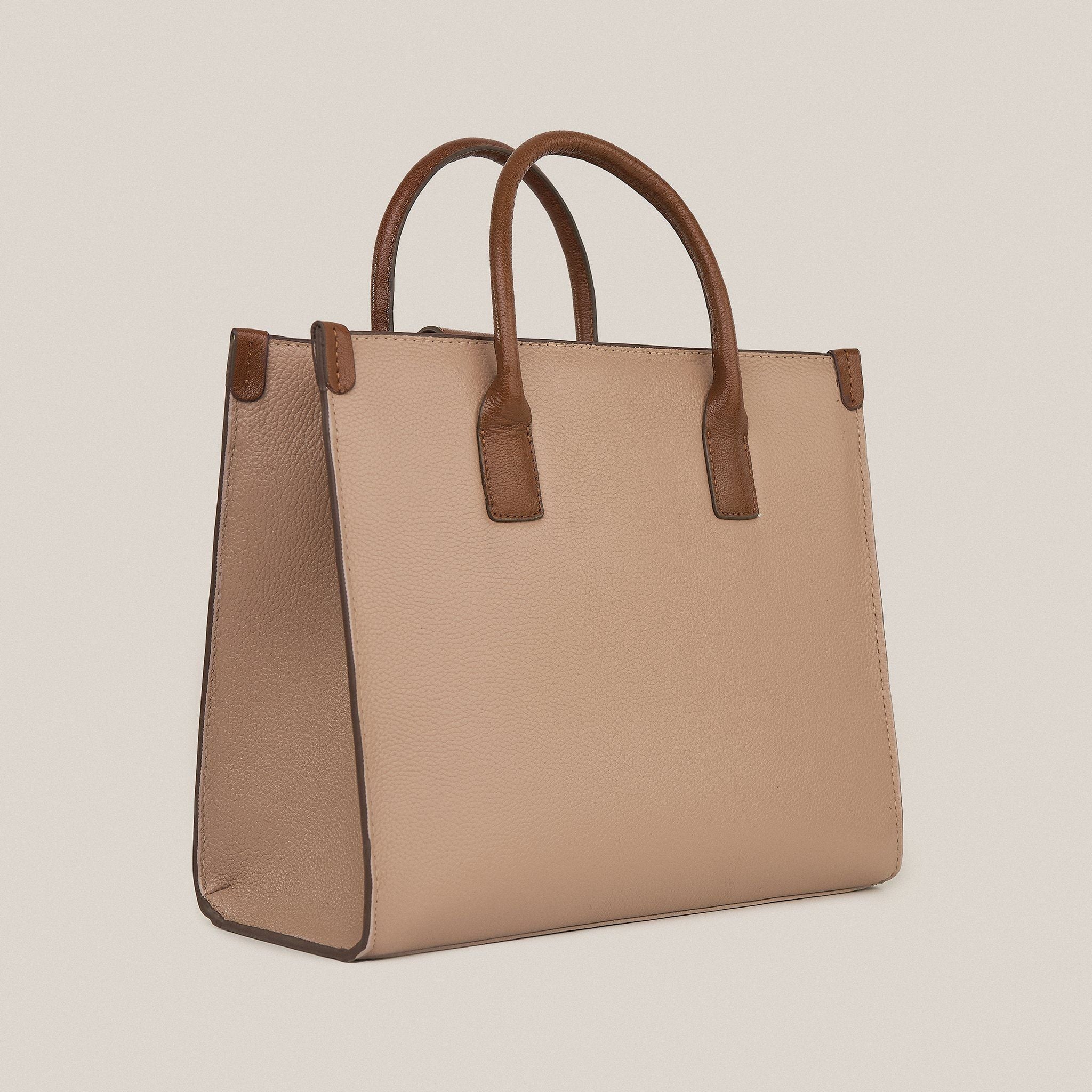  Túi Xách Nữ Da Trơn Kem 26K.34 