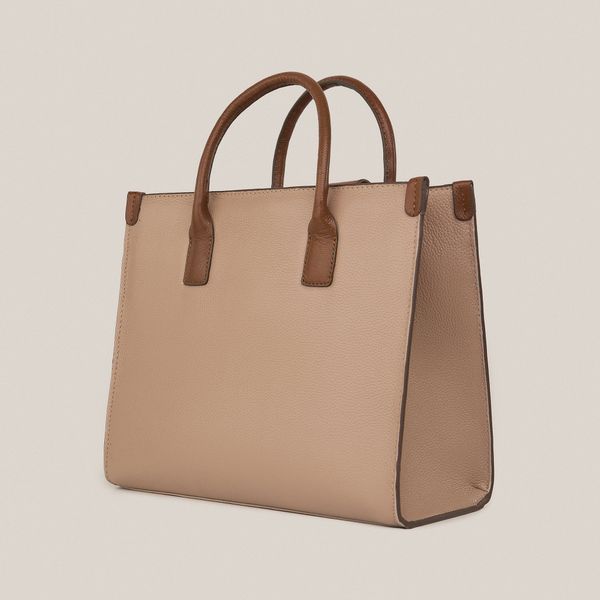  Túi Xách Nữ Da Trơn Kem 26K.34 