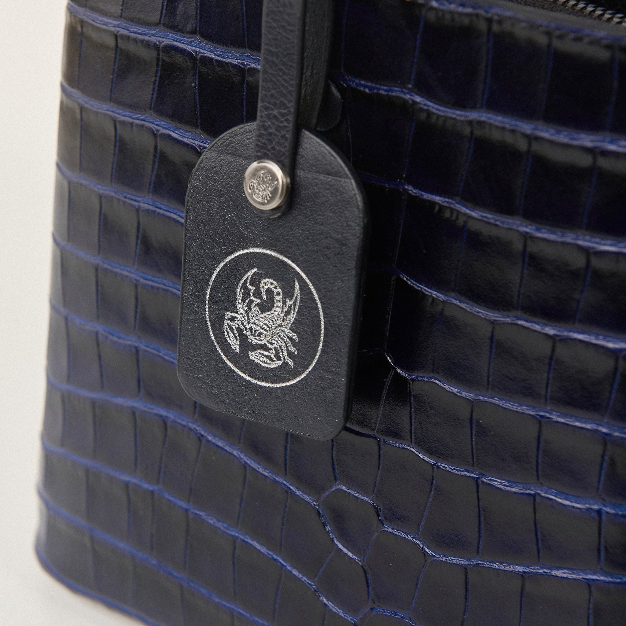  Túi Xách Nữ Da Vân Xanh Tím Than 26XD.224 