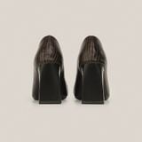  Giày Cao Gót Nữ Vân Nâu Đậm 19A.19 