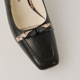  Giày Cao Gót Nữ Trơn Đen 19A.10 