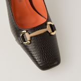  Giày Cao Gót Nữ Vân Nâu Đậm 19A.19 