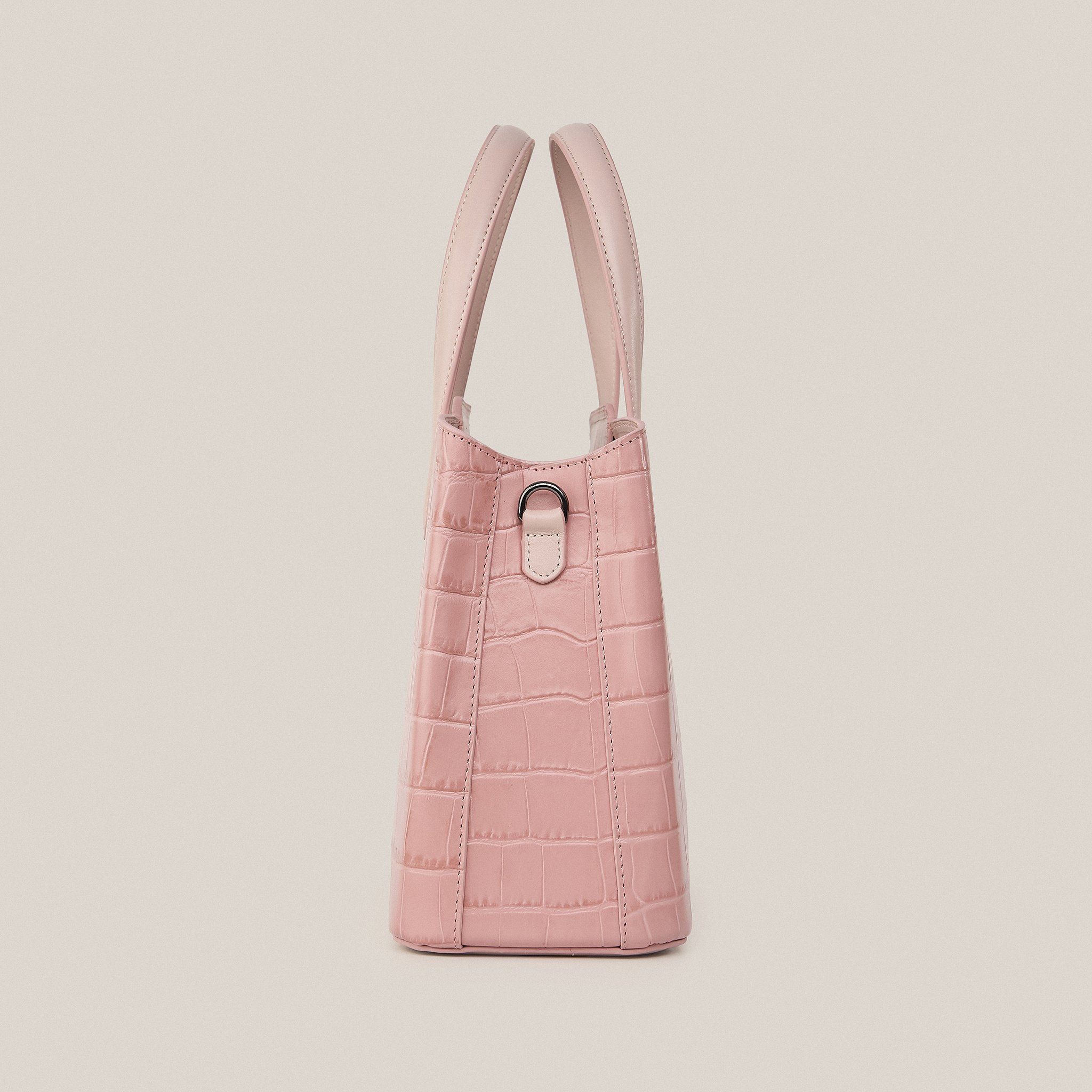  Túi Xách Nữ Da Vân Hồng Phấn 26H.32 