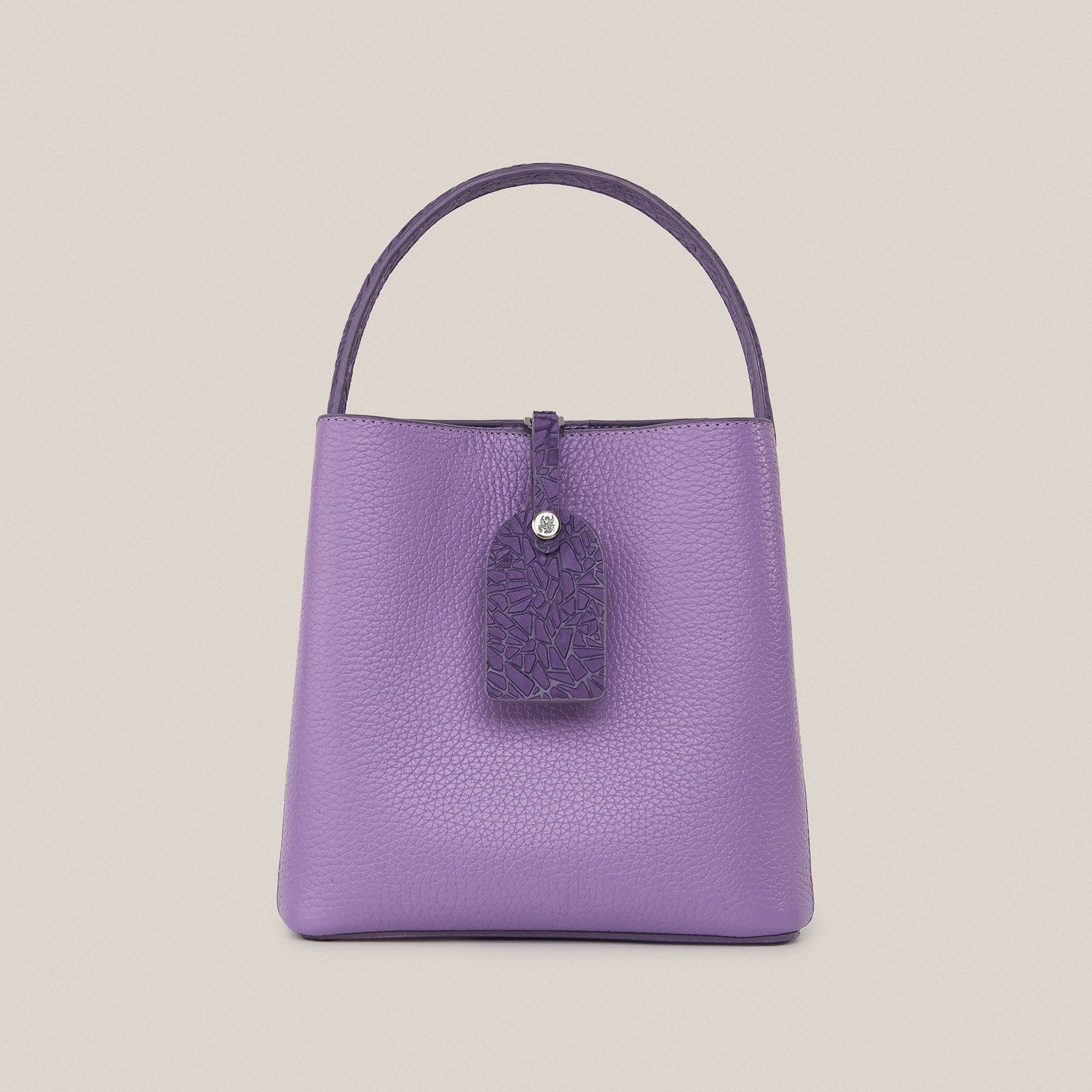  Túi Xách Nữ Da Trơn Tím 26T.224 