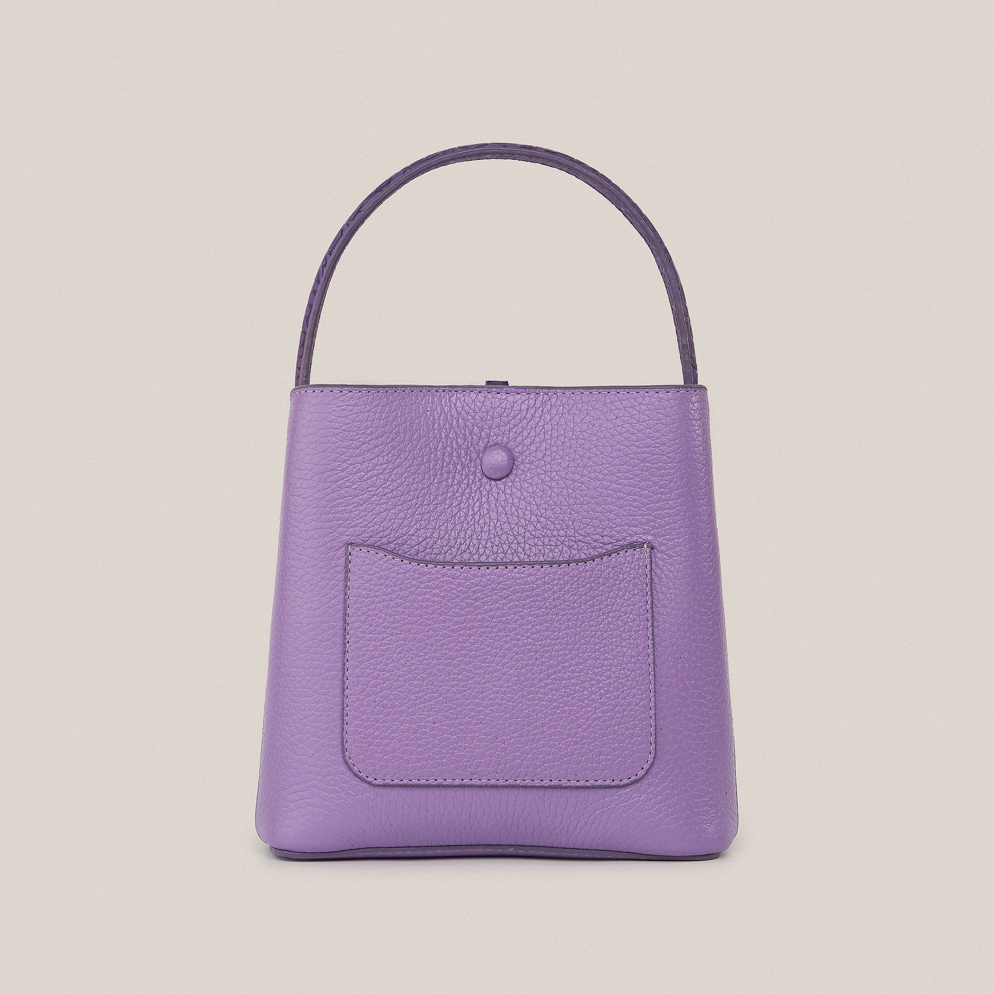  Túi Xách Nữ Da Trơn Tím 26T.224 