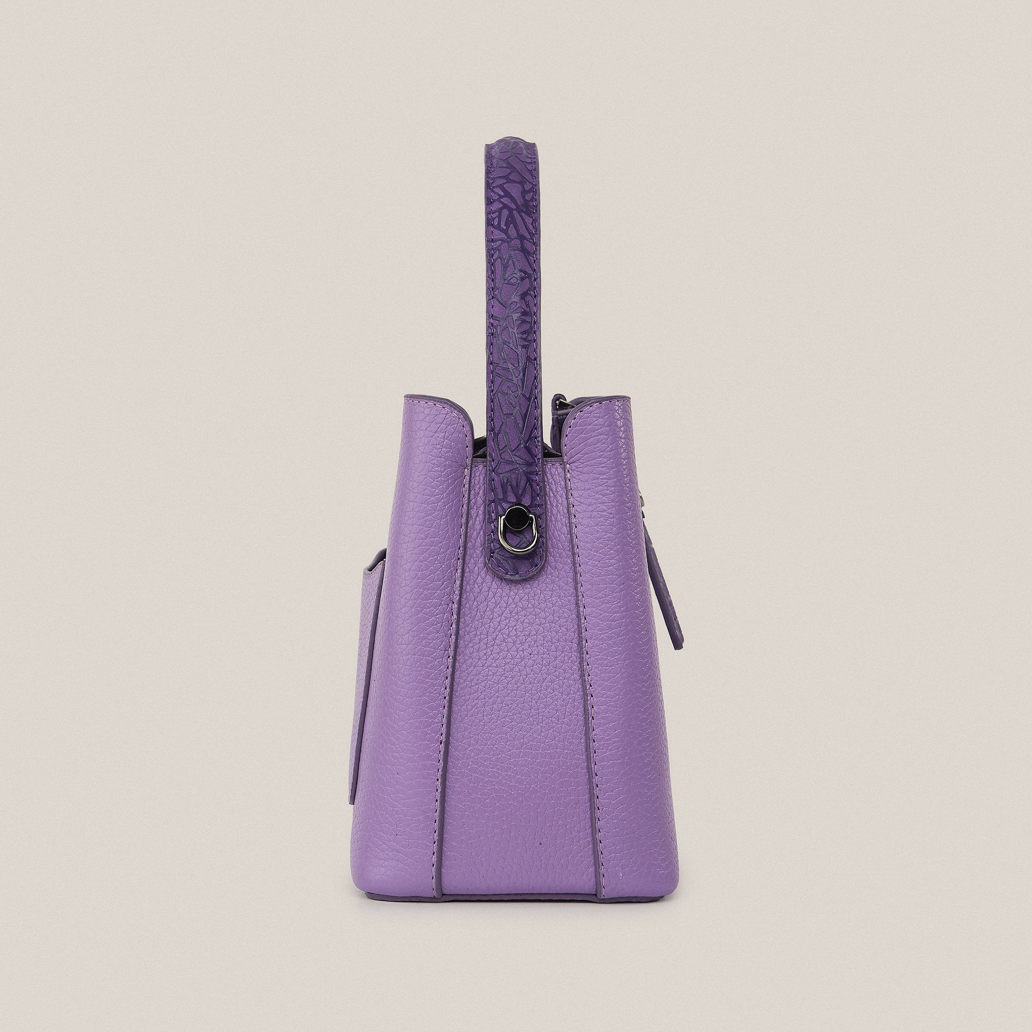  Túi Xách Nữ Da Trơn Tím 26T.224 