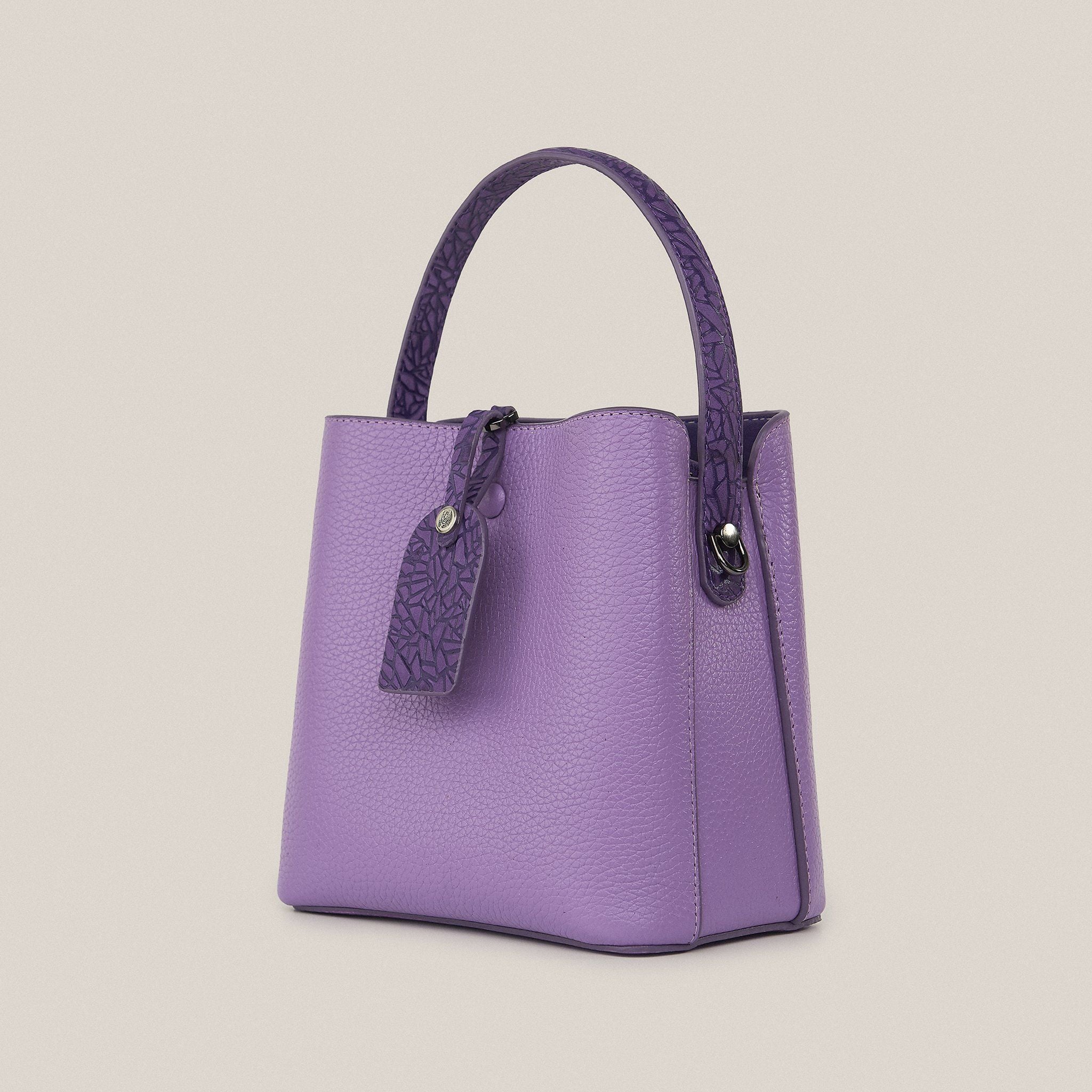  Túi Xách Nữ Da Trơn Tím 26T.224 