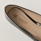  Giày Cao Gót Nữ Trơn Bóng Đen 19E.15 