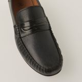  Giày Moccasin Nam Trơn Đen 28L.5 