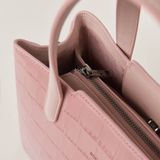  Túi Xách Nữ Da Vân Hồng Phấn 26H.32 