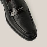  Giày Loafer Nam Trơn Đen 28MC.45 