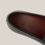  Giày Loafer Nam Trơn Đen 28MC.45 