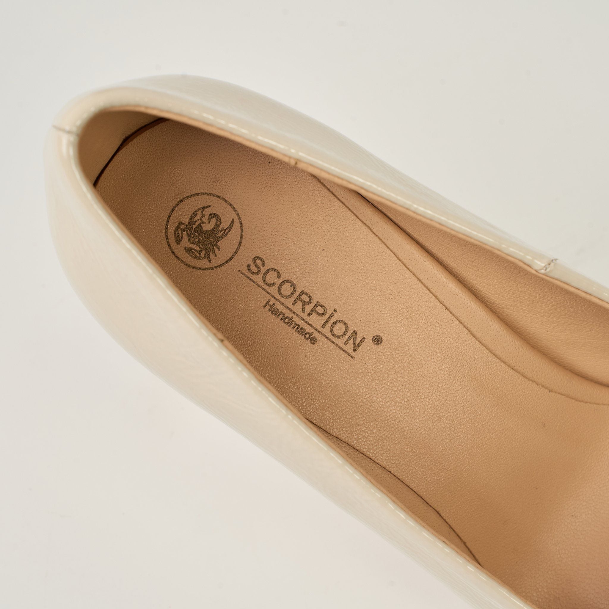  Giày Cao Gót Nữ Trơn Bóng Trắng 19N.19 