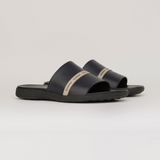  Sandal Da Nam Trơn Đen 335.12 