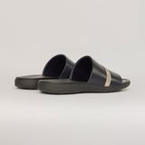  Sandal Da Nam Trơn Đen 335.12 