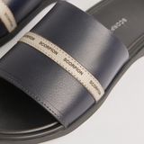  Sandal Da Nam Trơn Đen 335.12 