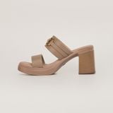  Sandal Da Nữ Trơn Be 19M.3 