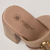  Sandal Da Nữ Trơn Be 19M.3 