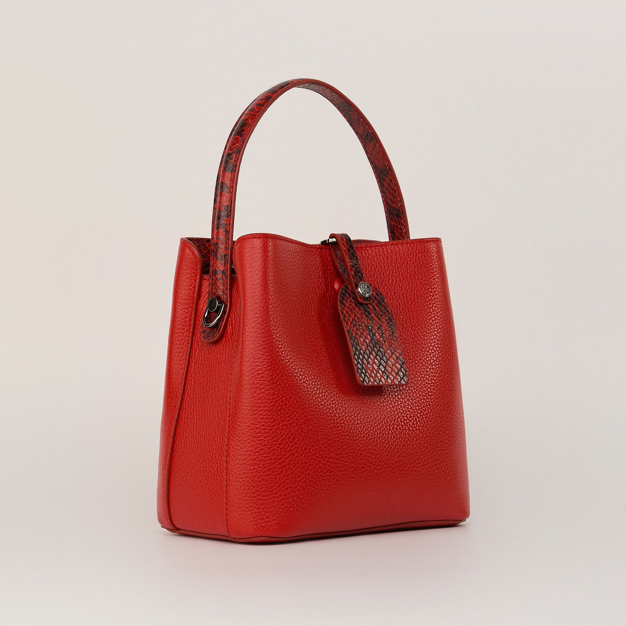  Túi Xách Nữ Da Trơn Đỏ 26D.224 