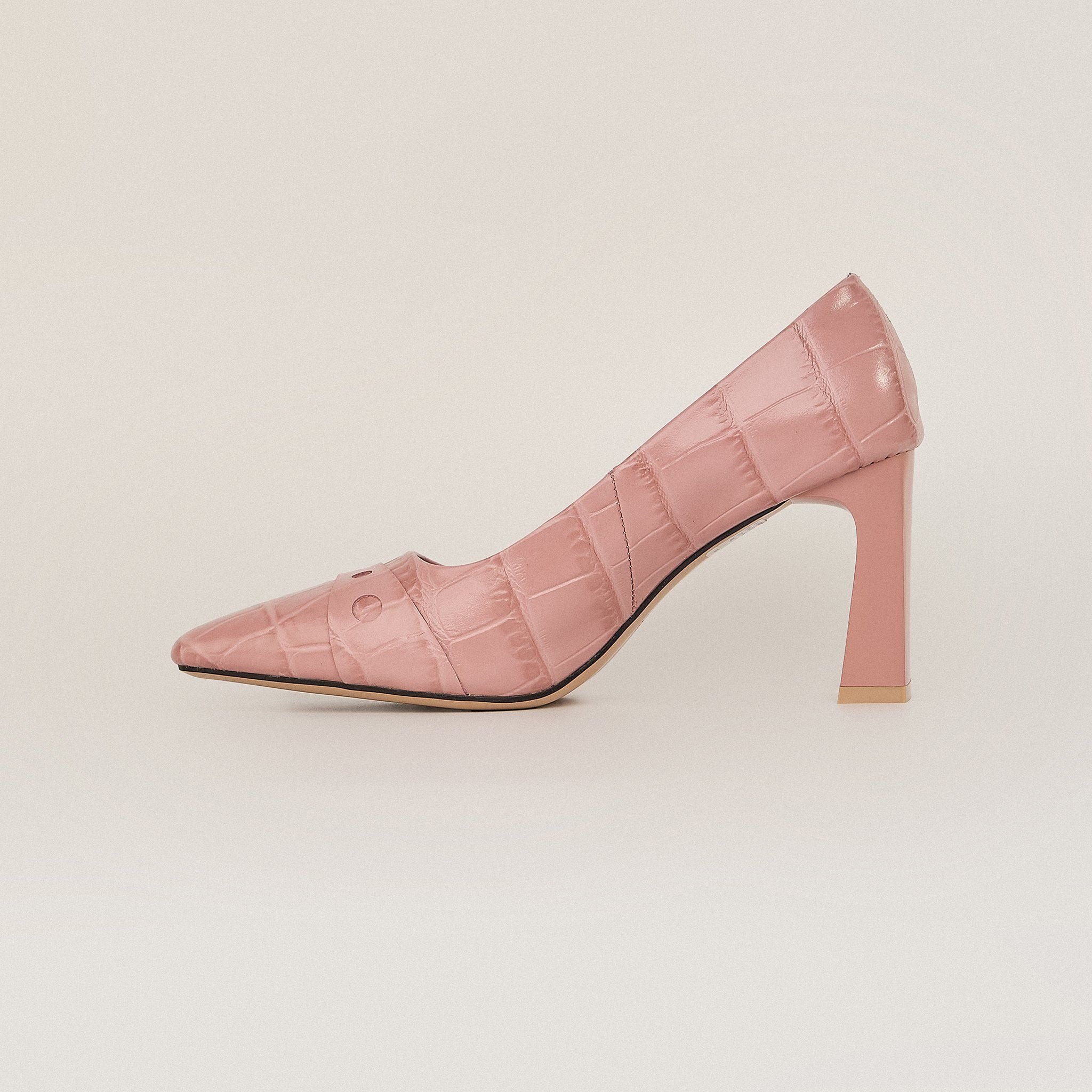  Giày Cao Gót Nữ Vân Hồng Phấn 19N.14 