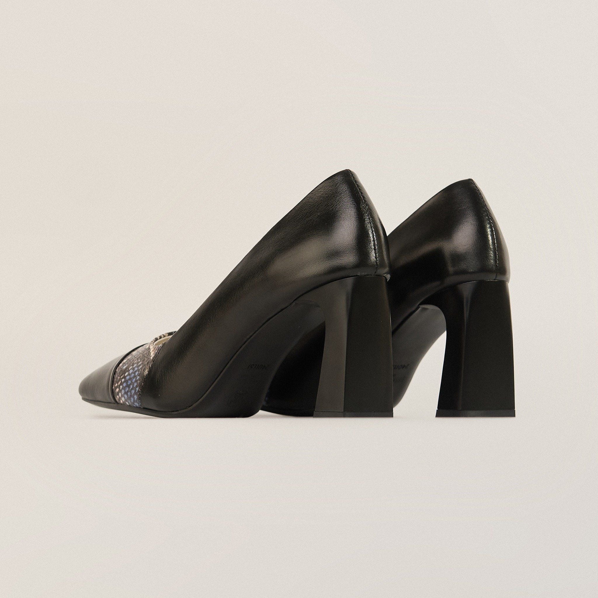  Giày Cao Gót Nữ Trơn Đen 19A.11 