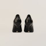  Giày Cao Gót Nữ Bóng Trơn Đen 19T.2 