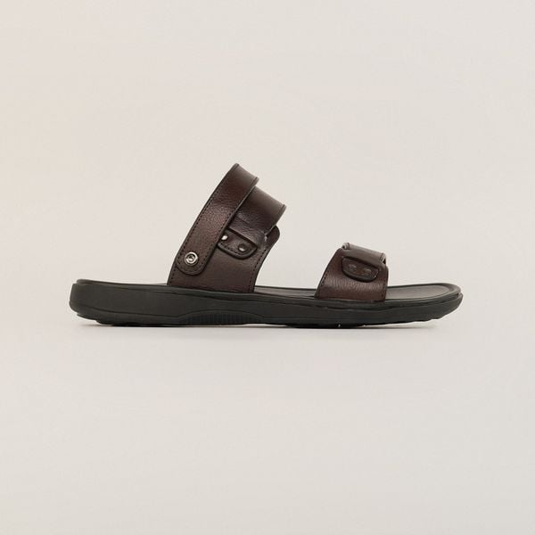  Sandal Da Nam Trơn Nâu 335.7 