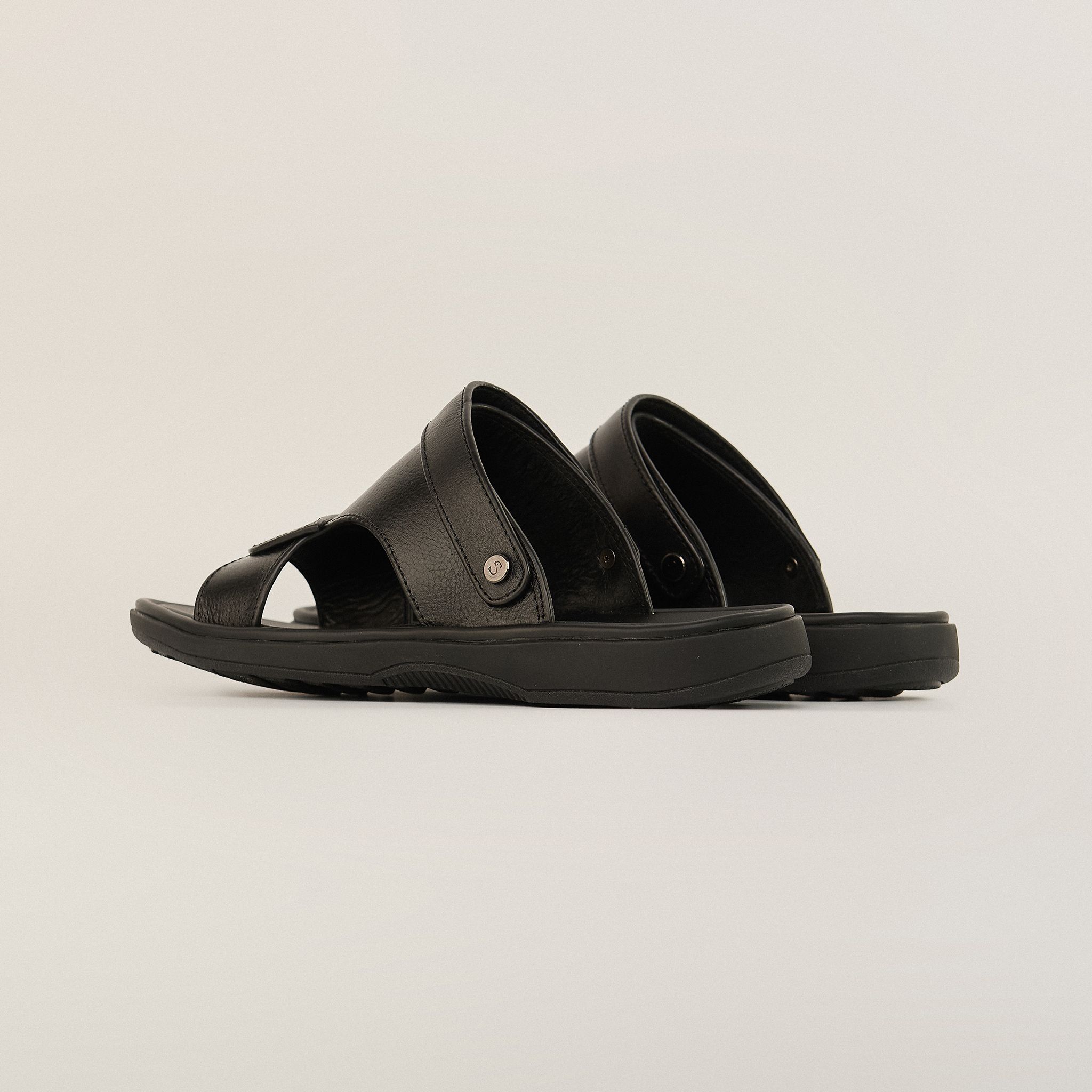  Sandal Da Nam Có Quai Đen 335.2 