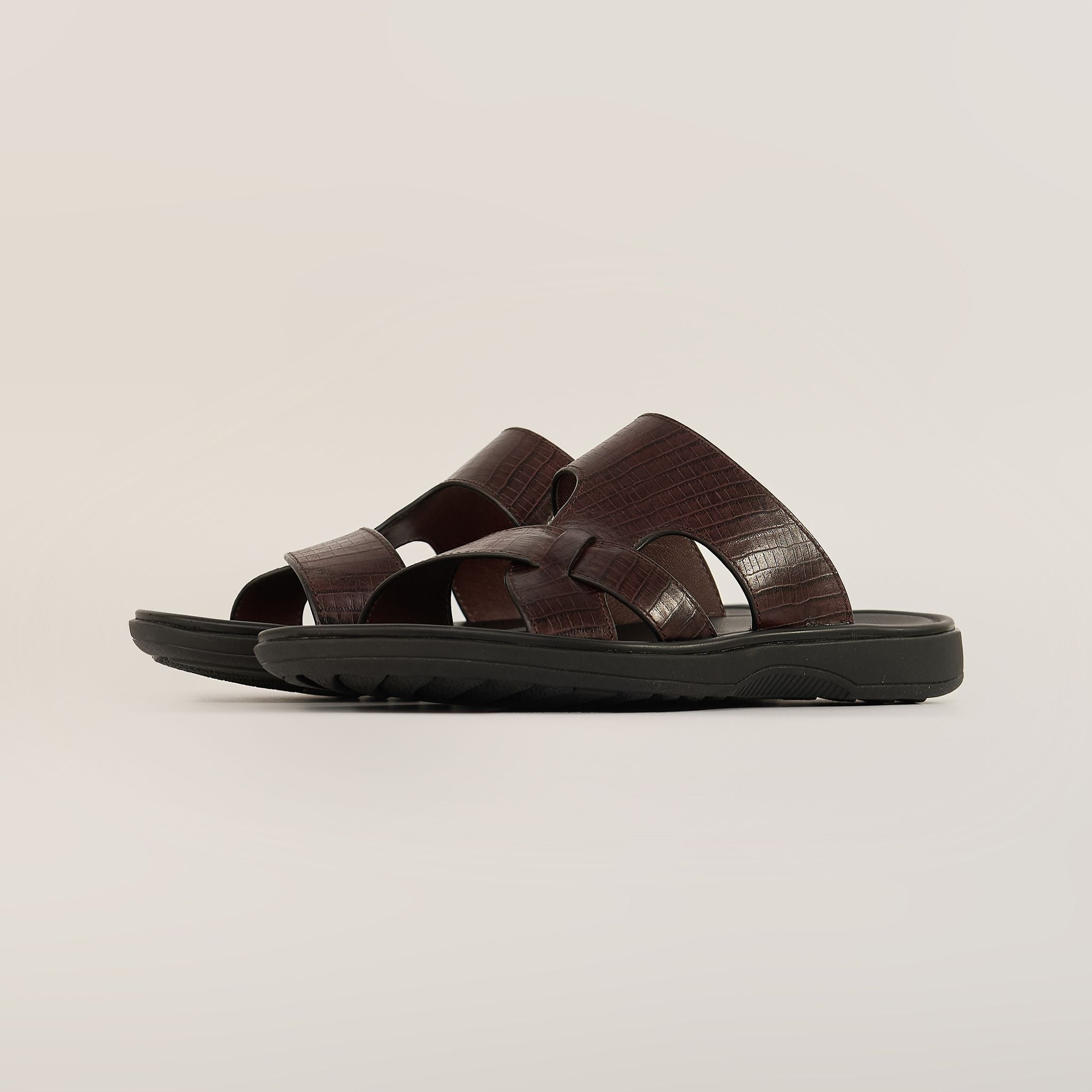  Sandal Da Nam Vân Nâu 335.10 