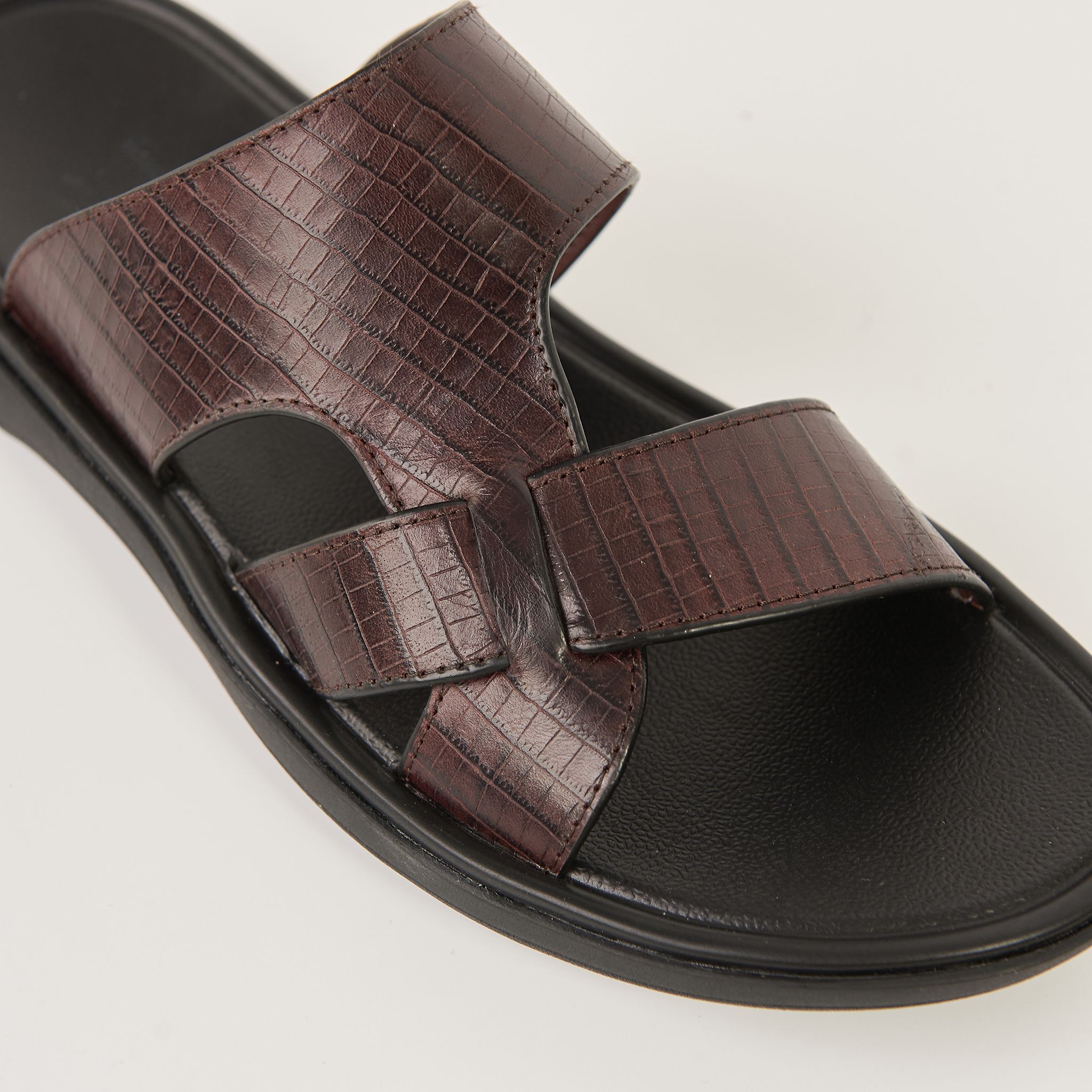  Sandal Da Nam Vân Nâu 335.10 