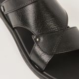  Sandal Da Nam Có Quai Đen 335.2 