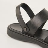  Sandal Da Nam Có Quai Trơn Đen 335.1 