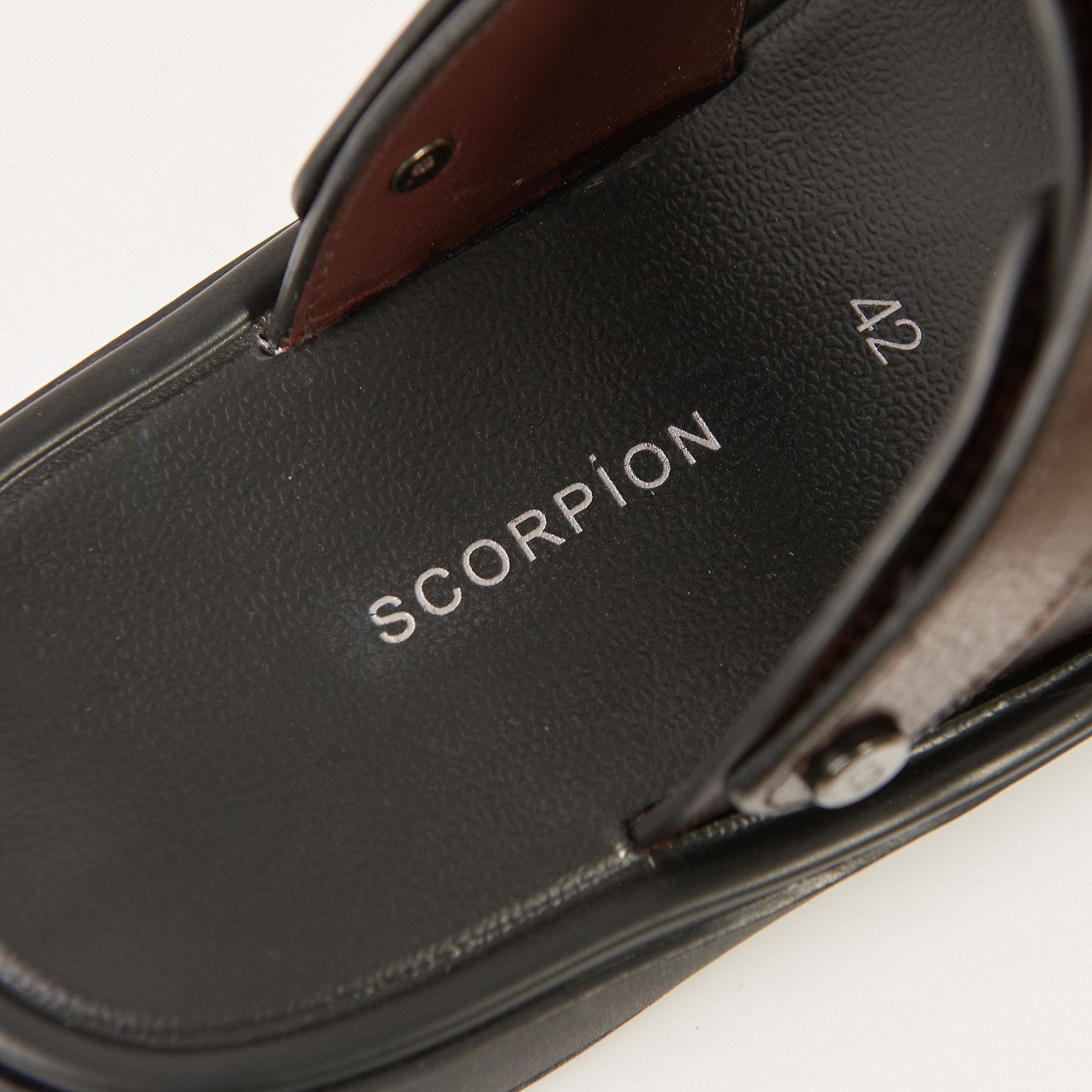  Sandal Da Nam Trơn Nâu 335.7 