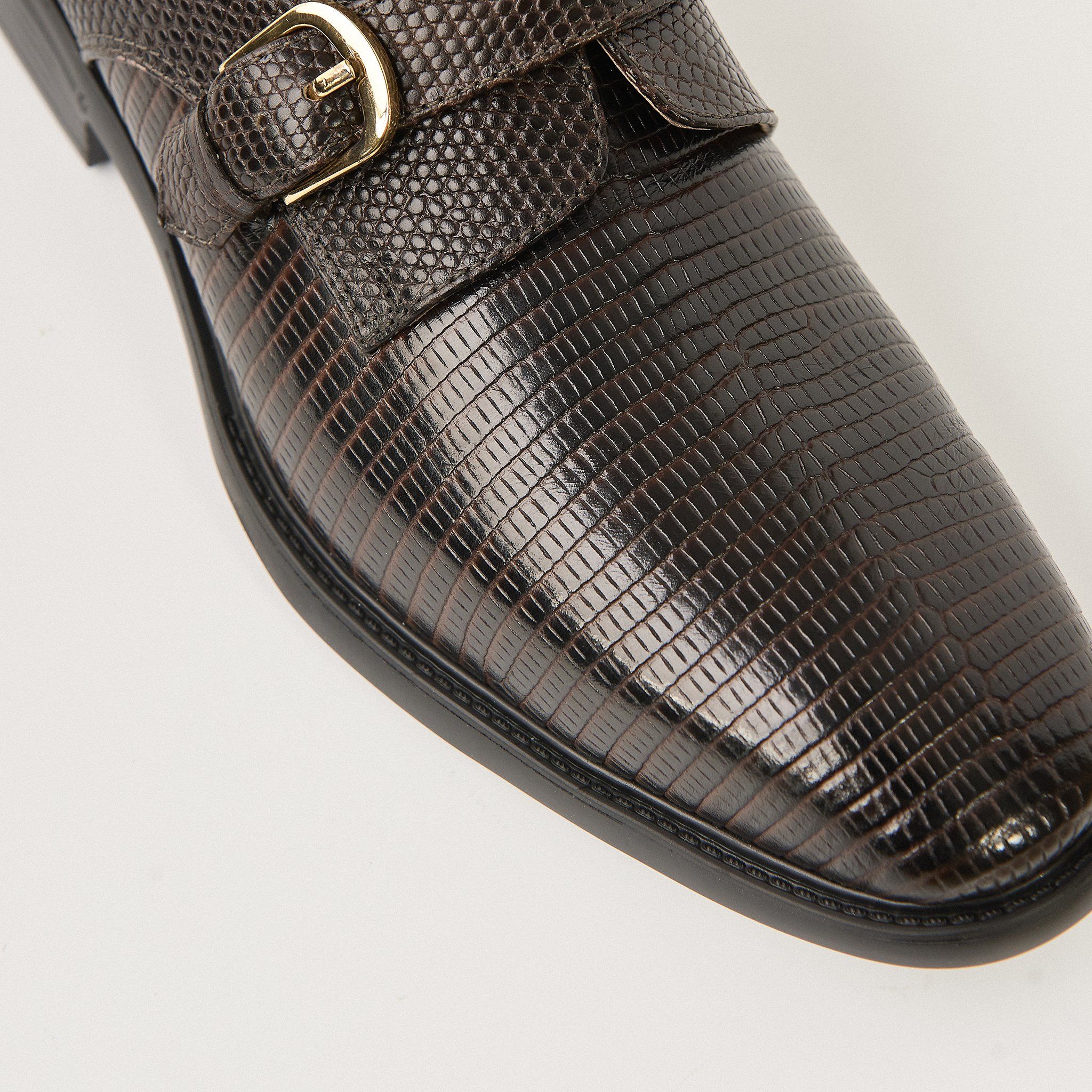  Giày Loafer Nam Vân Nâu 28MC.29 