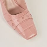  Giày Cao Gót Nữ Vân Hồng Phấn 19N.14 