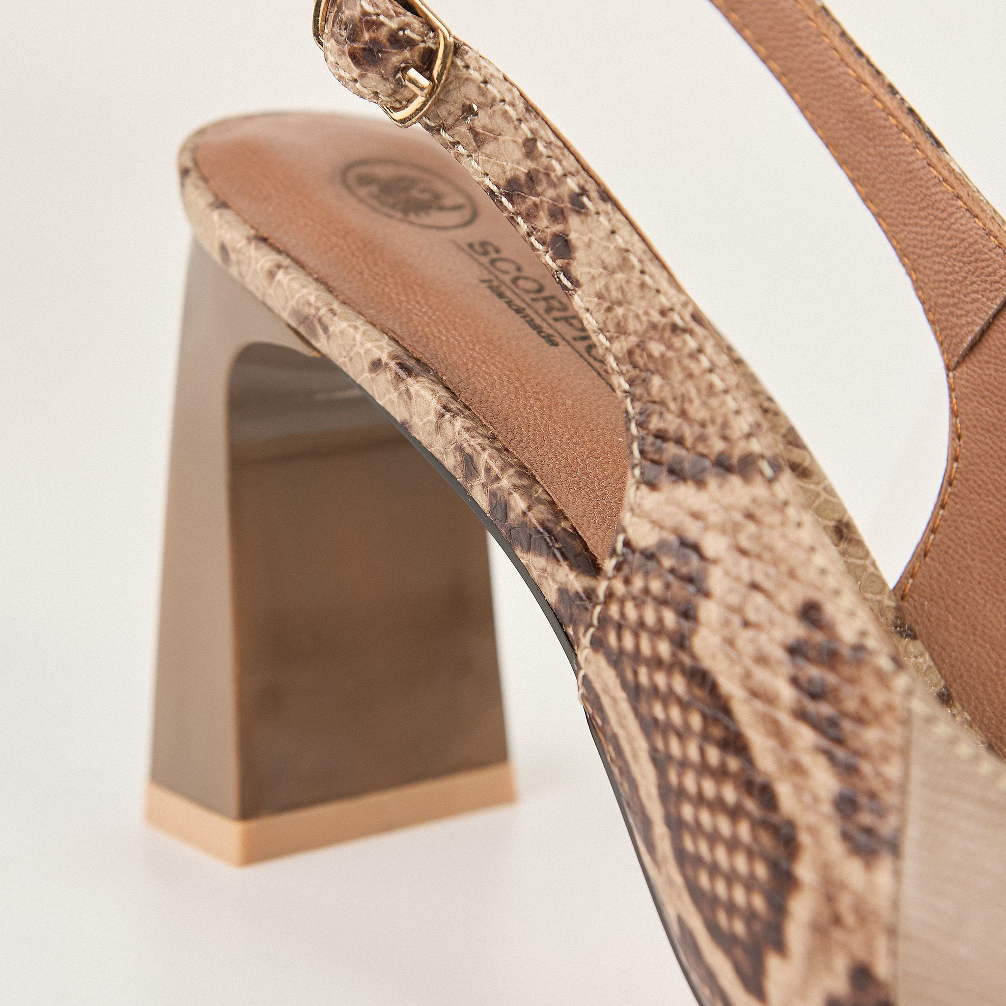  Giày Cao Gót Nữ Vân Nâu 19N.12 