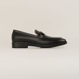  Giày Loafer Nam Trơn Đen 28MC.31 