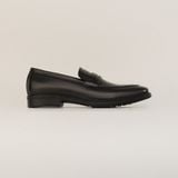  Giày Loafer Nam Trơn Đen 28MC.30 