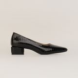  Giày Cao Gót Nữ Trơn Bóng Đen 19E.1 