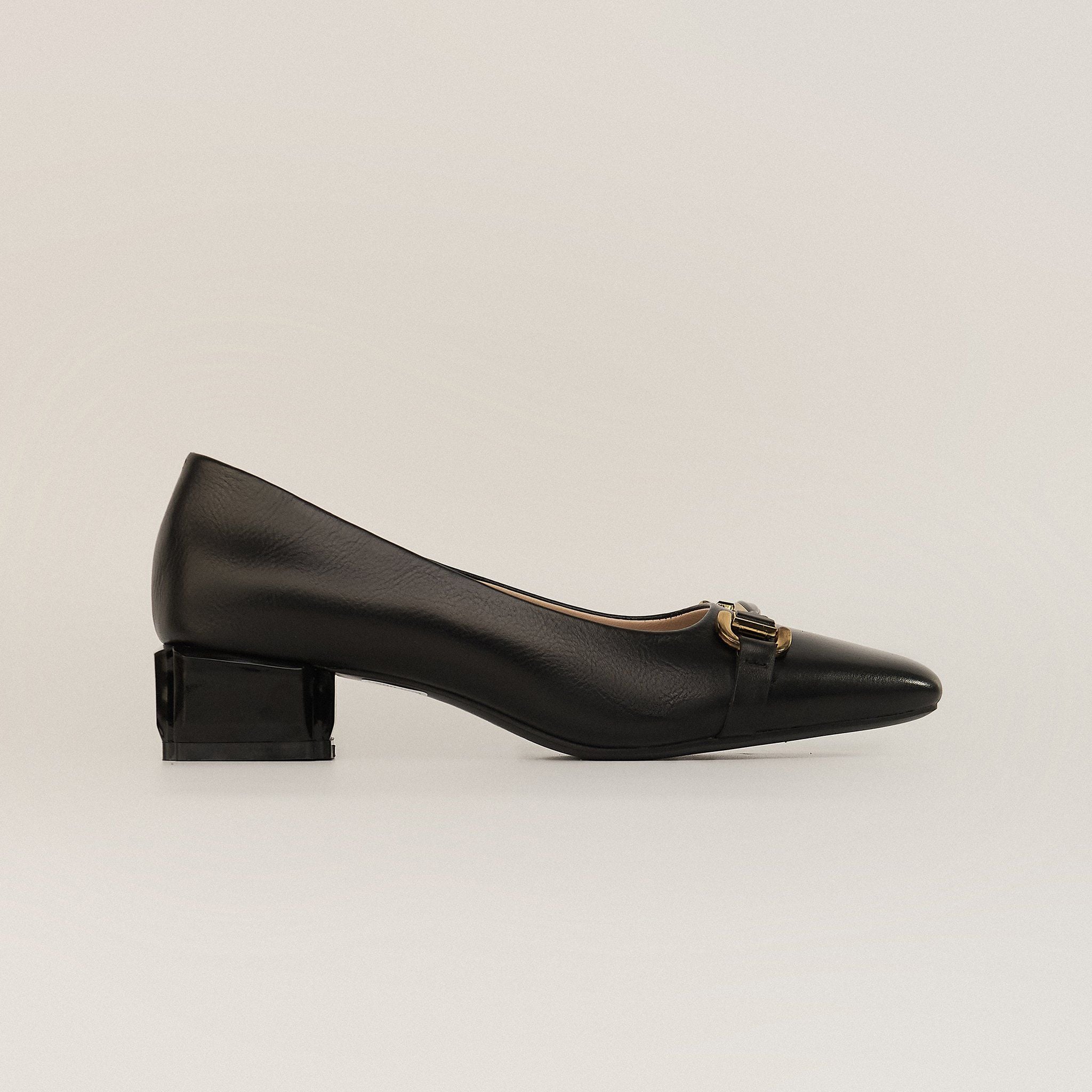  Giày Cao Gót Nữ Trơn Đen 19E.2 