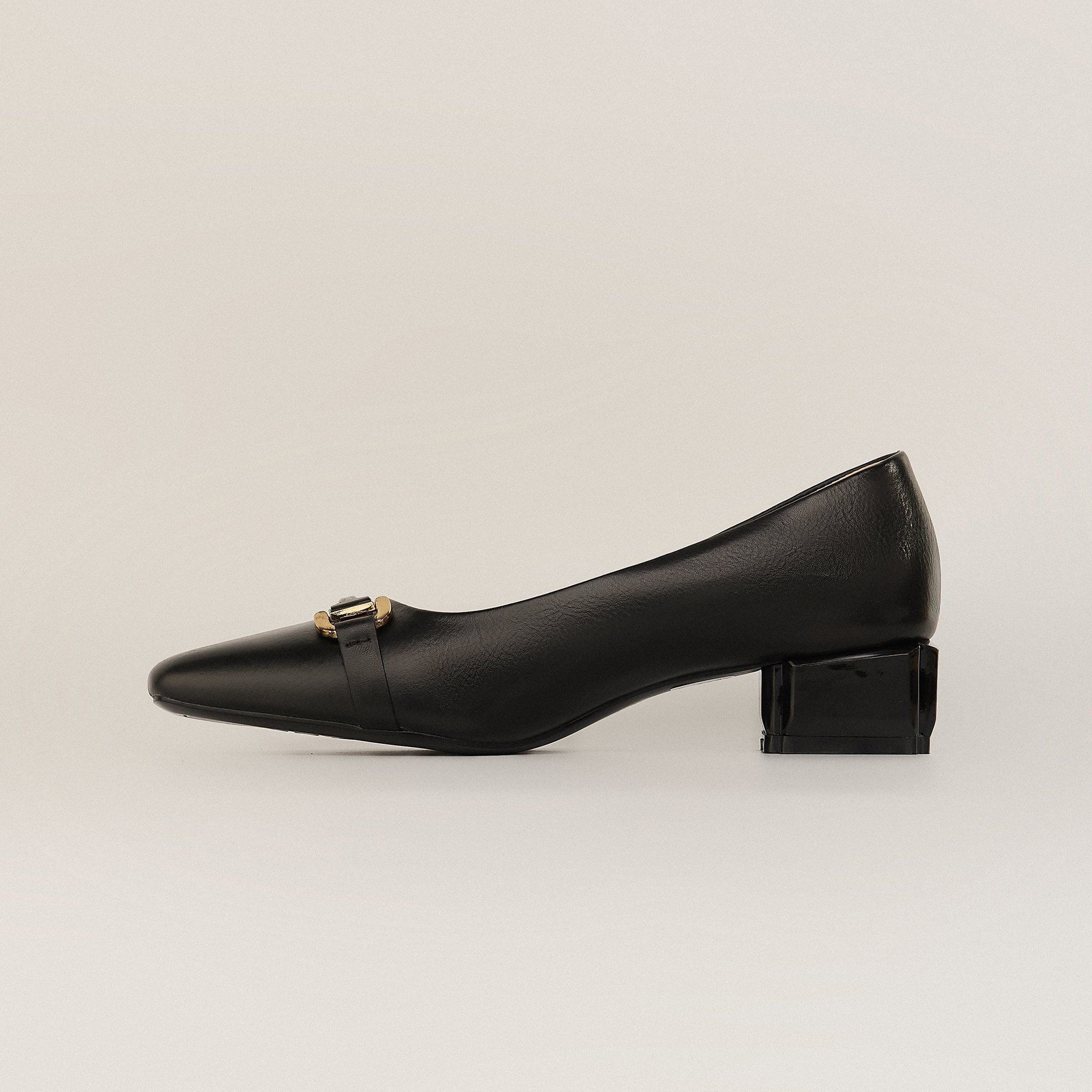  Giày Cao Gót Nữ Trơn Đen 19E.2 