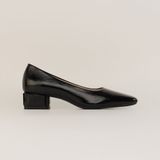  Giày Cao Gót Nữ Trơn Bóng Đen 19E.3 