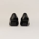  Giày Cao Gót Nữ Trơn Bóng Đen 19E.3 