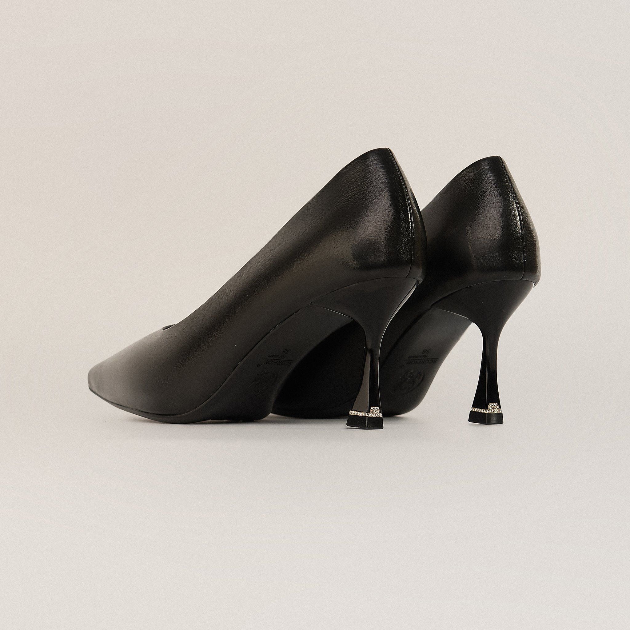  Giày Cao Gót Nữ Trơn Đen 19V.8 